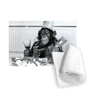  Bengie the chimpanzee at Twycross Zoo   Tea Towel 100% 