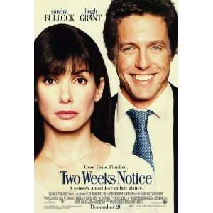  Two Weeks Notice Movie Poster (27 x 40 Inches   69cm x 