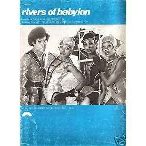  Sheet Music Rivers of Babylon Boney M 82 