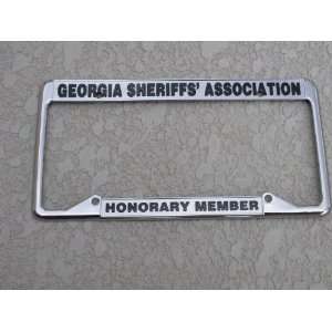  Georgia Sheriff Police Association License Plate Frame 