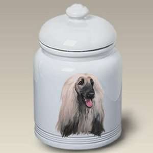 Afghan Dog   Linda Picken Treat Jar