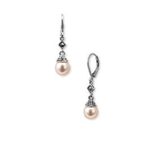  Judith Jack Glass Pearl Drop Earrings Jewelry