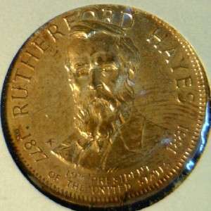   Hayes Franklin MINT Commemorative Bronze Medal   Token   Coin  