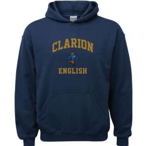  Clarion Golden Eagles Navy Youth English Arch Hooded 