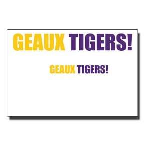 GEAUX TIGERS NOTE CARDS