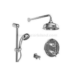 Riobel KIT#3FI+BNG Â½ Thermostatic system with hand shower rail and 
