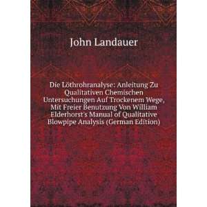   Analysis (German Edition) (9785876743978) John Landauer Books