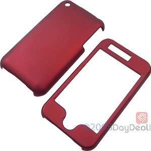  Red Rubberized Shield Protector Case for Apple iPhone 3G 