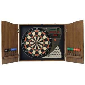  Halex 65571 Armada Electronic Dartboard in Wood Cabinet 