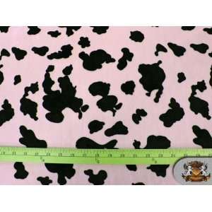 Minky Cuddle Animal Print   Baby Calf Brown Light Pink / 60 / Sold By 