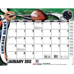  Turner Chicago Bears 2012 22x17 Desk Calendar Sports 