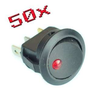   Rocker Toggle LED Switch Red Light On Off Control