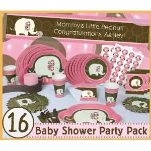  Pink Baby Elephant   16 Baby Shower Party Pack Toys 