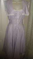 Vtg 70s Gunne Sax Jessica Lavender Prairie Lace Dress  