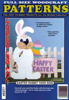 Easter Rabbit Sign Yard Art Woodworking Plans  