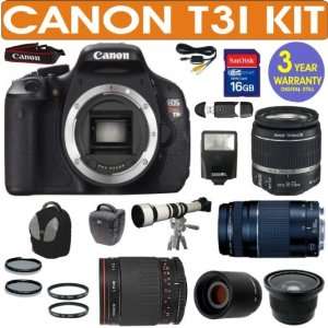  REFURBISHED CANON REBEL T3I+ CANON 18 55mm IS LENS + CANON 