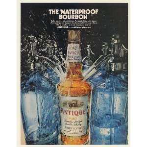 1968 Antique Whiskey The Waterproof Bourbon Soda Water Bottles Print 