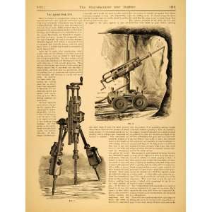  1879 Article Ingersoll Rock Drill Vintage Apparatus 