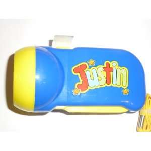  My Name Personalized Flashlight Justin Toys & Games