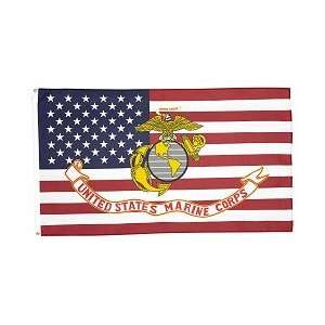  USA Marine Corp Flag Polyester 3 ft. x 5 ft. Patio, Lawn 