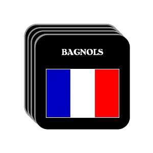  France   BAGNOLS Set of 4 Mini Mousepad Coasters 