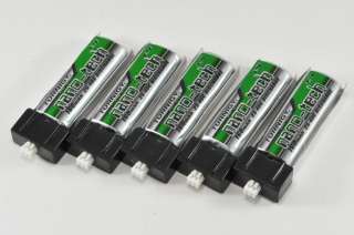 Pack (5) Turnigy Nano Tech 1S 3.7v 25 4 C 160mah Batteries   FREE 