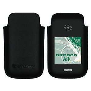  Oregon Alpha Phi Ducks on BlackBerry Leather Pocket Case 