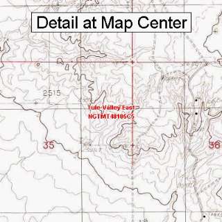  USGS Topographic Quadrangle Map   Tule Valley East 