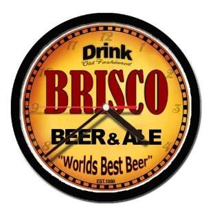  BRISCO beer and ale cerveza wall clock 