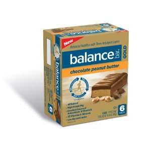  Balance Bar, Gold Chocolate Peanut Butter, 6   1.76 oz Bars 