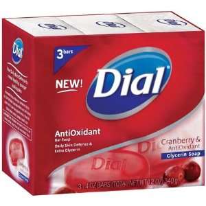  Dial Bar Soap Cranberry & Antioxidant Glycerin 3 Ct   18 