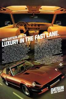 1981 Datsun 280 ZX The Fast Lane Original Color Ad  
