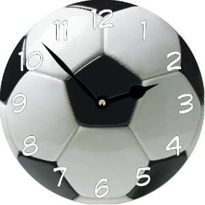  Rikki KnightTM Football Soccer Ball Art Large 11.4 Wall Clock 