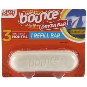 Bounce 3 Month Refill Dryer Bar Outdoor Fresh 1.92 oz (Quantity of 5)
