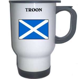  Scotland   TROON White Stainless Steel Mug Everything 