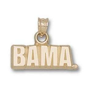   Solid 10K Gold A BAMA Pennant 1/2 Pendant