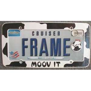  Cow Design License Plate Frame Moov It Automotive