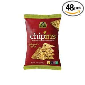Popcorn Indiana Chipins Popcorn Chips, Jalapeno Ranch, 1 Ounce (Pack 