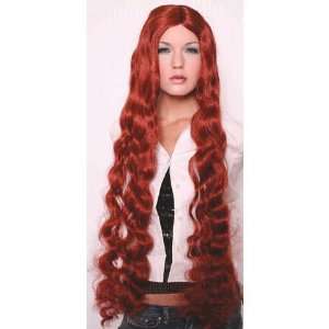  Long Mermaid Wig Red 