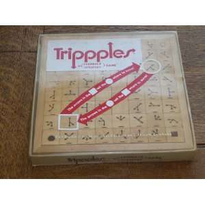  Vintage TRIPPPLES Feedback Strategy Game   Wooden with 