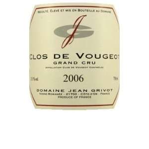  2006 Grivot Clos de Vougeot Grand Cru 750ml 750 ml 