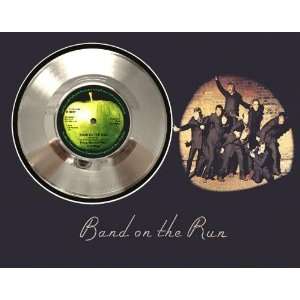  Paul McCartney Band On The Run Framed Silver Record A3 