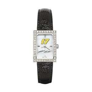   Watch with Black Leather Band   Matt Kenseth Each