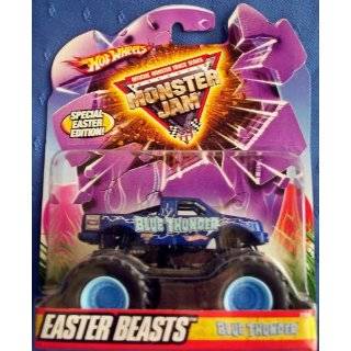Hot Wheels Monster Jam EASTER BEASTS #7/10 BLUE THUNDER 164 Scale 