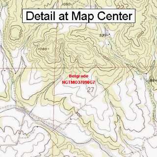  USGS Topographic Quadrangle Map   Belgrade, Missouri 