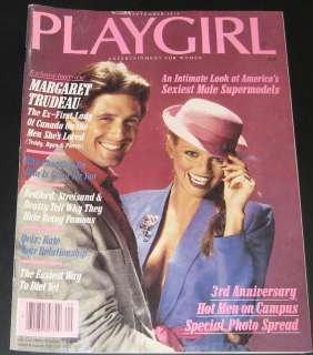 Playgirl Magazine September 1979 Margaret Trudeau, Brett Austin  