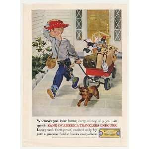    1961 Boy Leaving Home art Bank of America Print Ad