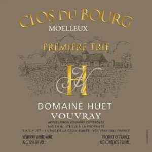   Du Bourg Vouvray Premiere Trie Moelleux 750ml Grocery & Gourmet Food