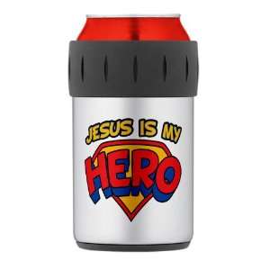    Thermos Can Cooler Koozie Jesus Is My Hero 