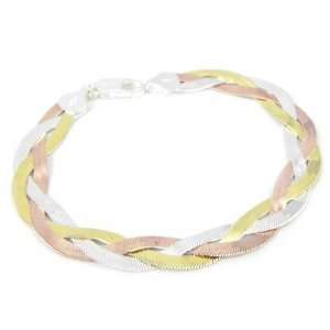  Bracelet silver Lianes Magiques tricolour. Jewelry